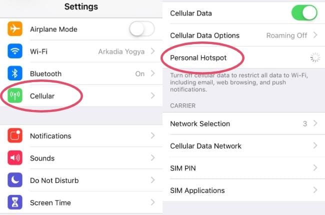 5 Cara Menghidupkan Tethering iPhone Sangat Mudah