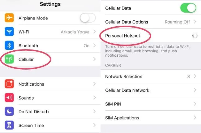 5 Cara Menghidupkan Tethering iPhone Sangat Mudah